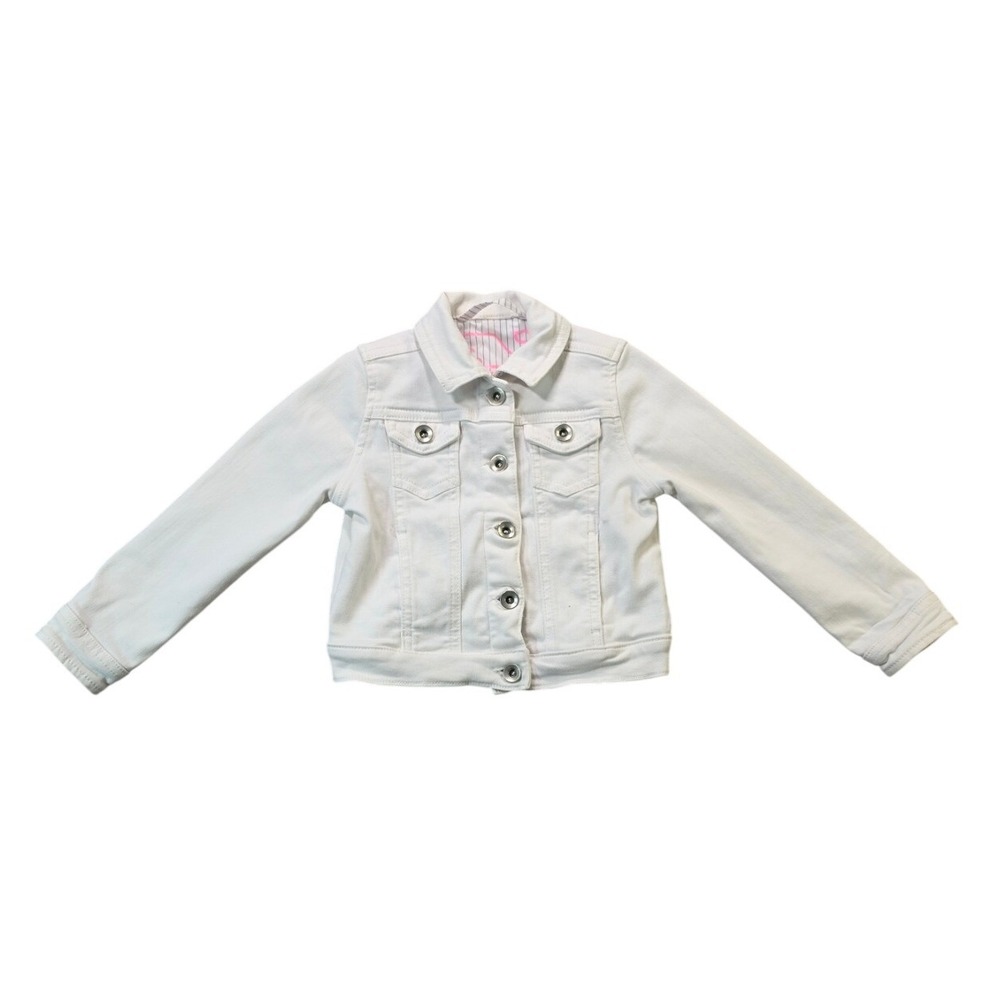 Vineyard Vines Classic White Denim Trucker Jacket Girls 2T